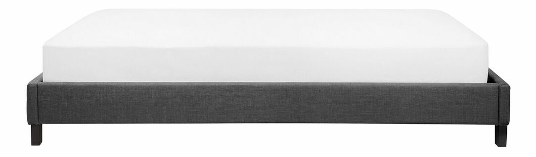 Manželská postel 180 cm ROXENNE (s roštem) (šedá)