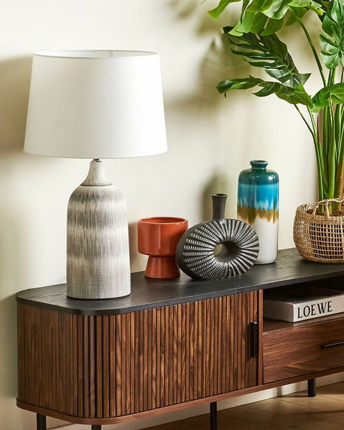 Stolní lampa Guthrie (šedá)