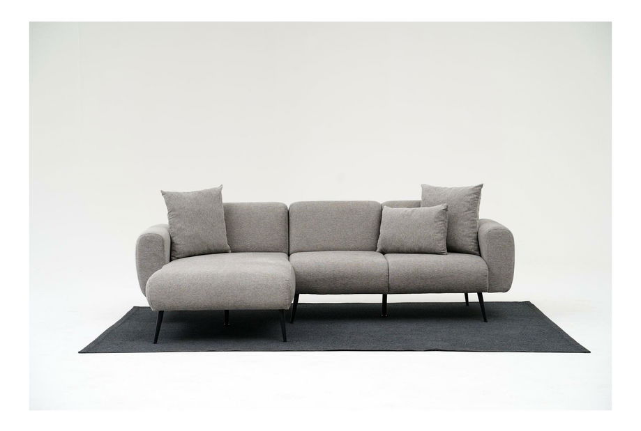 Rohová sedací souprava Slider (L) (světle šedá)