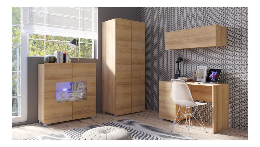 Studentský pokoj Calabria C14 (dub zlatý) (bez osvětlení)