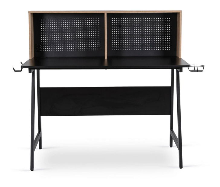 Psací stolek Ivuma (černá + dub sonoma)