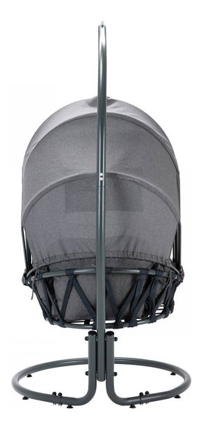 Závěsné křeslo Mirjan Kigaru (tmavě šedá + šedá) (výprodej)