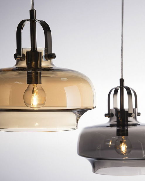 Závěsná lampa Wabu (světlešedá)