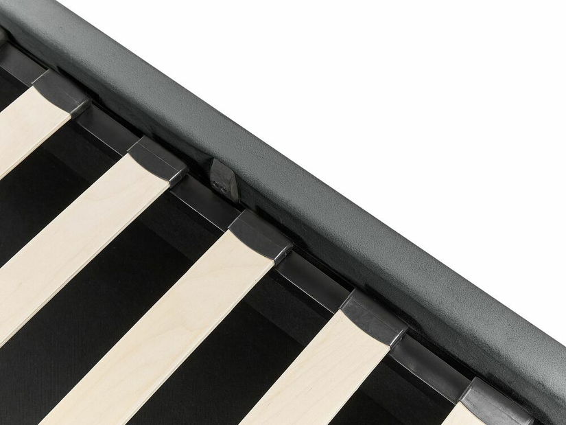 Manželská postel 160 cm Belize (tmavě šedá) (s roštem) (s úl. prostorem)