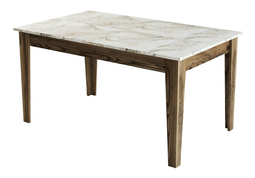 Jídelní stůl (pro 6 osob) Millano (Ořech + Bílá)