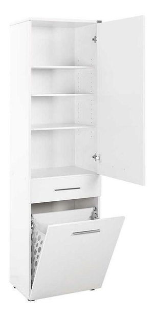 Policová skříň Adralona (bílá)