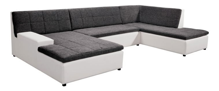 Rohová sedací souprava U Houston U (s taburetem) (L)