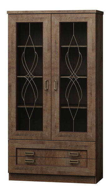 Prosklená vitrína Nyssa N8 (dub lefkas)