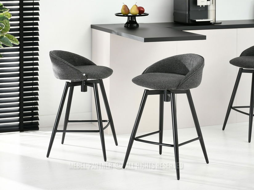 Židle Ignis (tmavý grafit + černá)