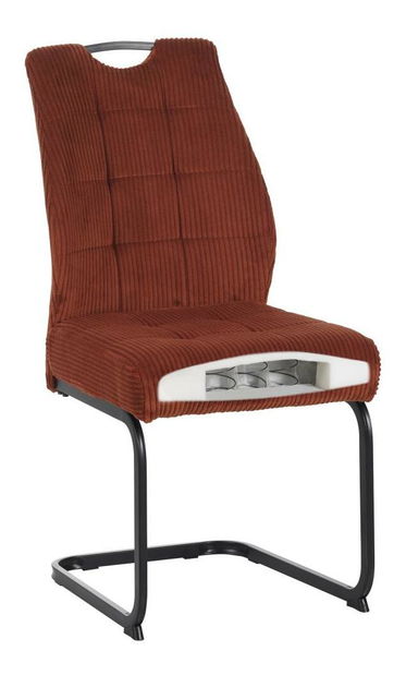 Jídelní židle Kalme (terakota + černá)