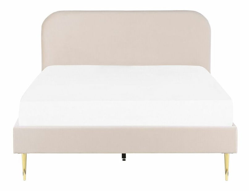 Manželská postel 160 cm Faris (béžová) (s roštem)