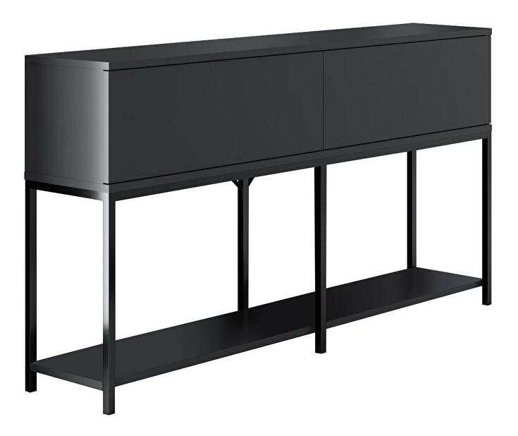  Konzolový stolek Vibubi 1 (antracit + černá)