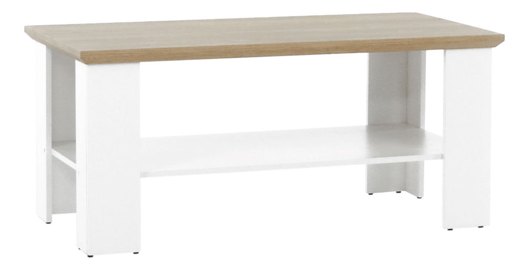 Konferenční stolek Leoras MZ17 (bílá + dub grand)