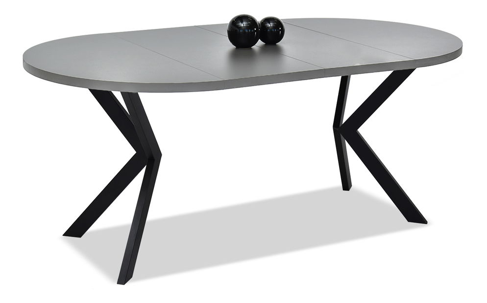 Jídelní stůl Rompa (grafitová + černá)