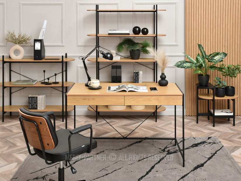 PC stolek Unica (dub + černá)