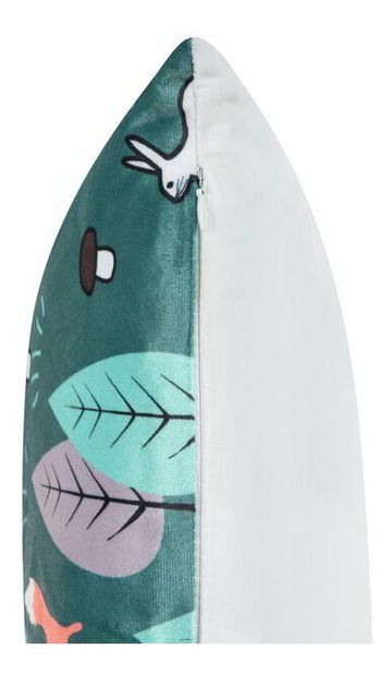 Sada 2 ozdobných polštářů 45 x 45 cm Foty (zelená)