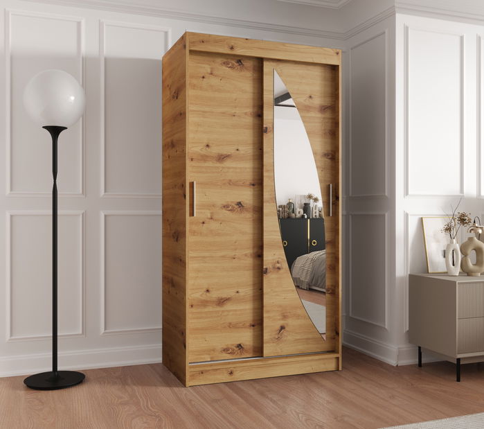 Šatní skříň 100 cm Milain (dub artisan)