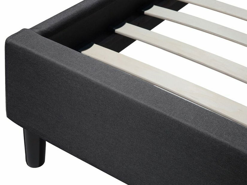 Manželská postel 160 cm SANTORI (s roštem) (tmavě šedá)