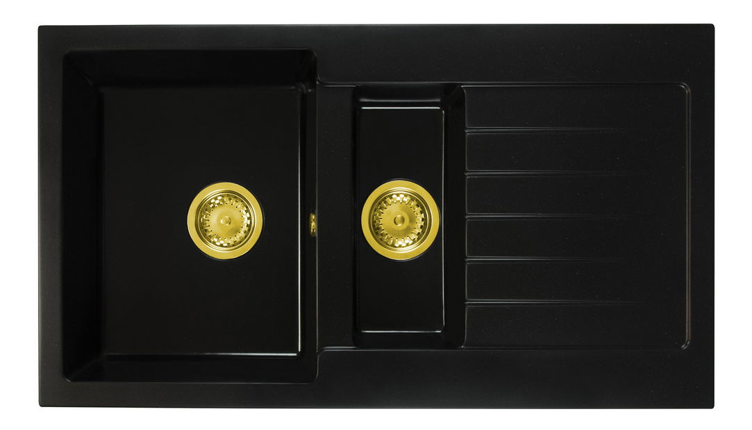 Kuchyňský dřez Altava (černá) (bez otvoru pro baterii) (P)