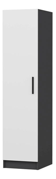 Šatní skříň Mintenker (bílá + antracit)