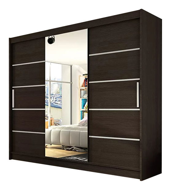Šatníková skříň Alexander (čokoládová)