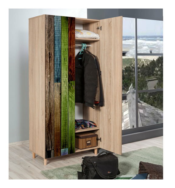 Šatní skříň Sirius 726 (dub sonoma)