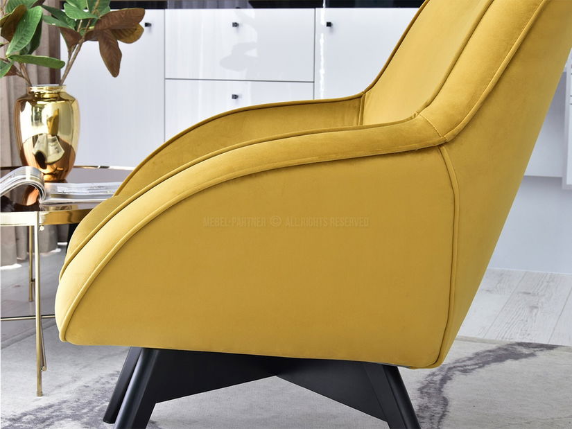 Designové křeslo Merch (zlatá)