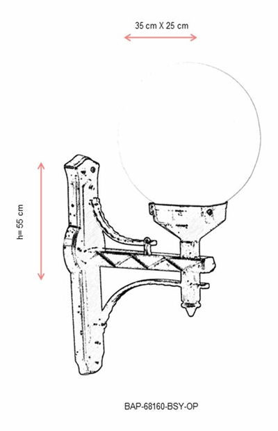 Venkovní nástěnné svítidlo Denzel (černá + bílá)