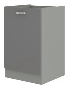 Dolní kuchyňská skříňka Gonir 40 D 1F BB (šedá + šedá)