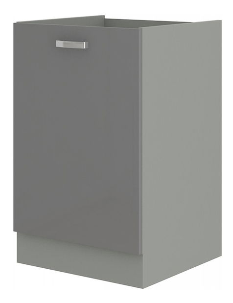 Dolní kuchyňská skříňka Gonir 40 D 1F BB (šedá + šedá)