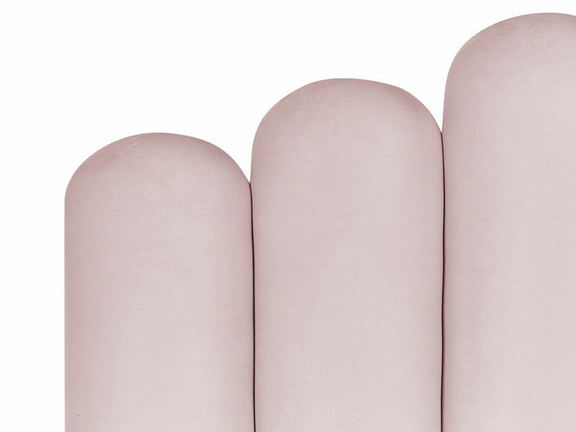 Manželská postel 180 cm Valhala (růžová) (s roštem a úložným prostorem)