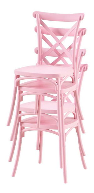 Zahradní židle Saviva (růžová)