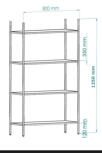 Regál Mortha (zlatá)