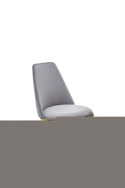 Jídelní židle Kincardine (šedá + zlatá)