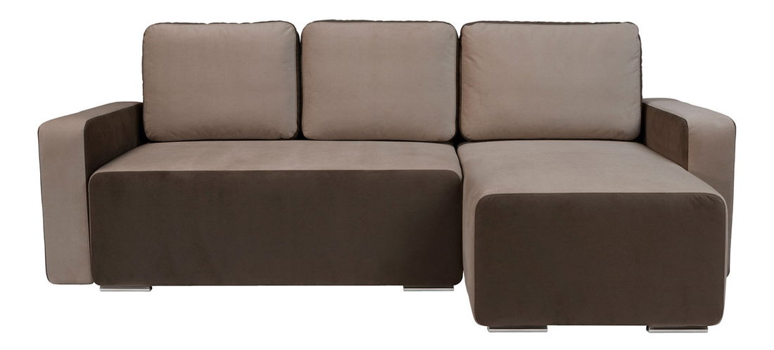 Rohová sedací souprava BRW Possi Lux 3DL.URC LED hnědá (L) (s osvětlením)