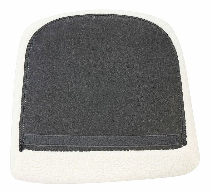 Houpací křeslo Andrine (bílá + zlatá)