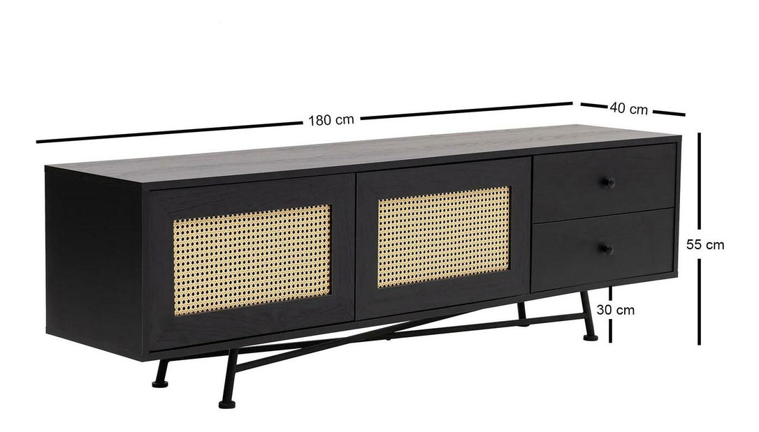 Obývací stěna Vovula 10 (černá)