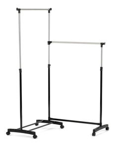 Věšák na kolečkách Galan (černá)