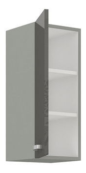 Horní kuchyňská skříňka Milo 30 G-72 F (šedá + krémový lesk)