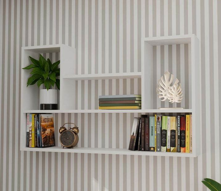 Nástěnná police Batiscafo 2 (bílá)