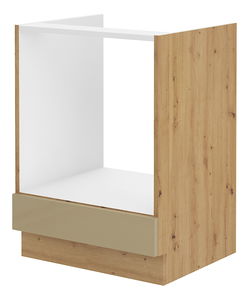 Dolní kuchyňská skříňka Arryn 60 D GAZ BB (dub artisan + lesk cappucino)