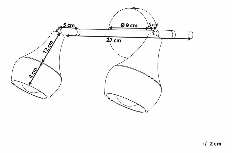 Závěsná lampa Antler II (stříbrná)