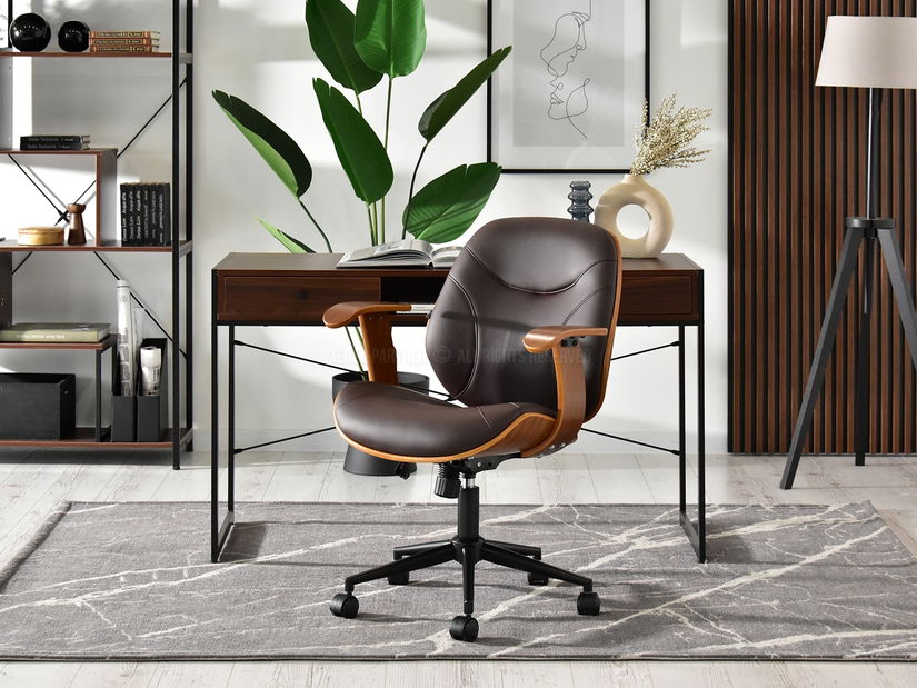 Křeslo Raynold (ořech + černá)