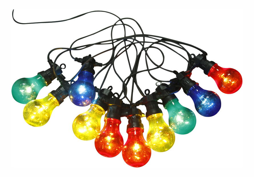 Světelný řetěz Nirvana 3400S (z nerezové oceli) (černá + multicolor)