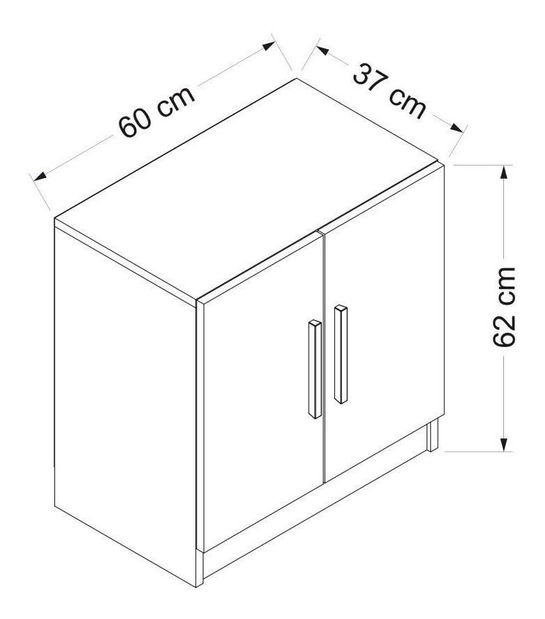  Botník (skříňka na boty) Nemake 6 (bílá)