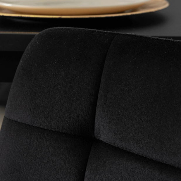 Jídelní židle Abisales (černá)