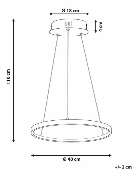 Závěsné svítidlo Jorza (stříbrná)