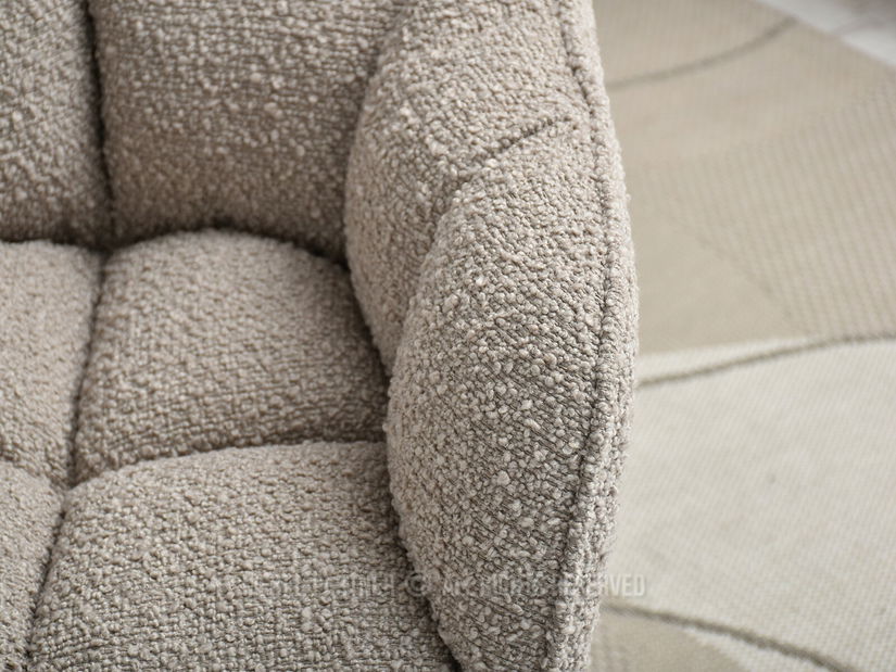 Křeslo Island (béžová + černá)