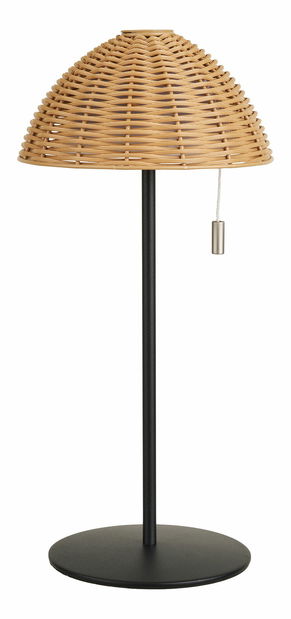 Stolní lampa Woleria (přírodní + černá)