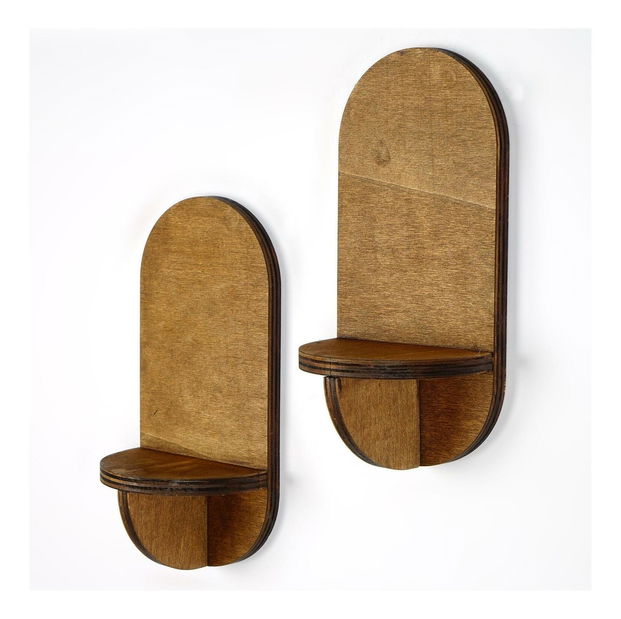 Set 2ks. polic Baboma 11 (ořech)